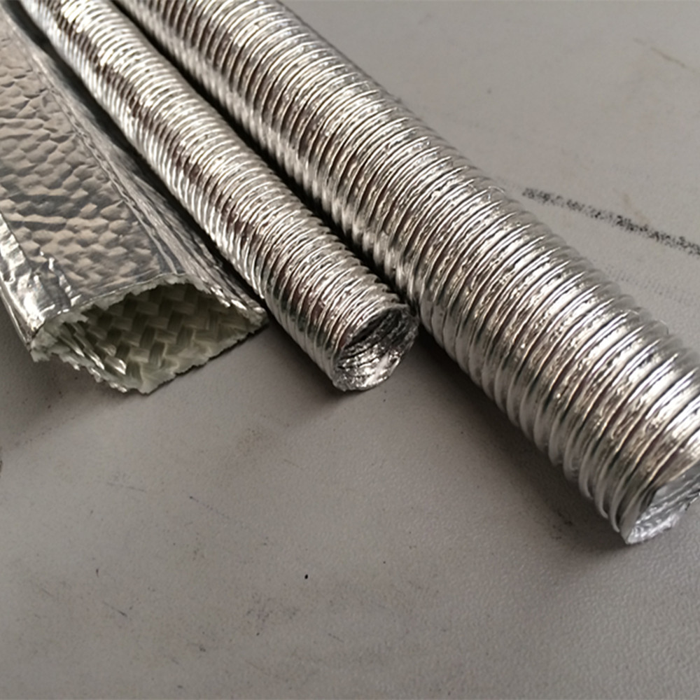 Aluminum Heat Reflect Fiberglass Sleeving