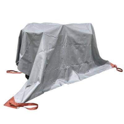 E-scooter fire blanket used for lithium battery fire containment